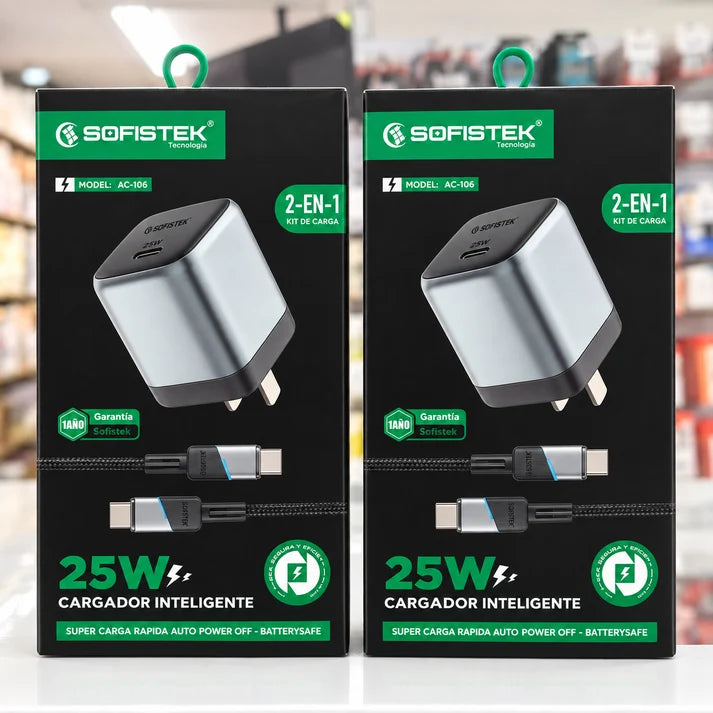 Cargador 2 En 1 - 25w Tipoc