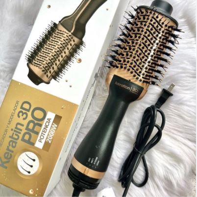 CEPILLO SECADOR VOLUMINIZADOR KERATIN 3D