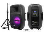 Cabina Activa Maxlin MX15E 15 Pulgadas LED Con Trípode Y Micrófono