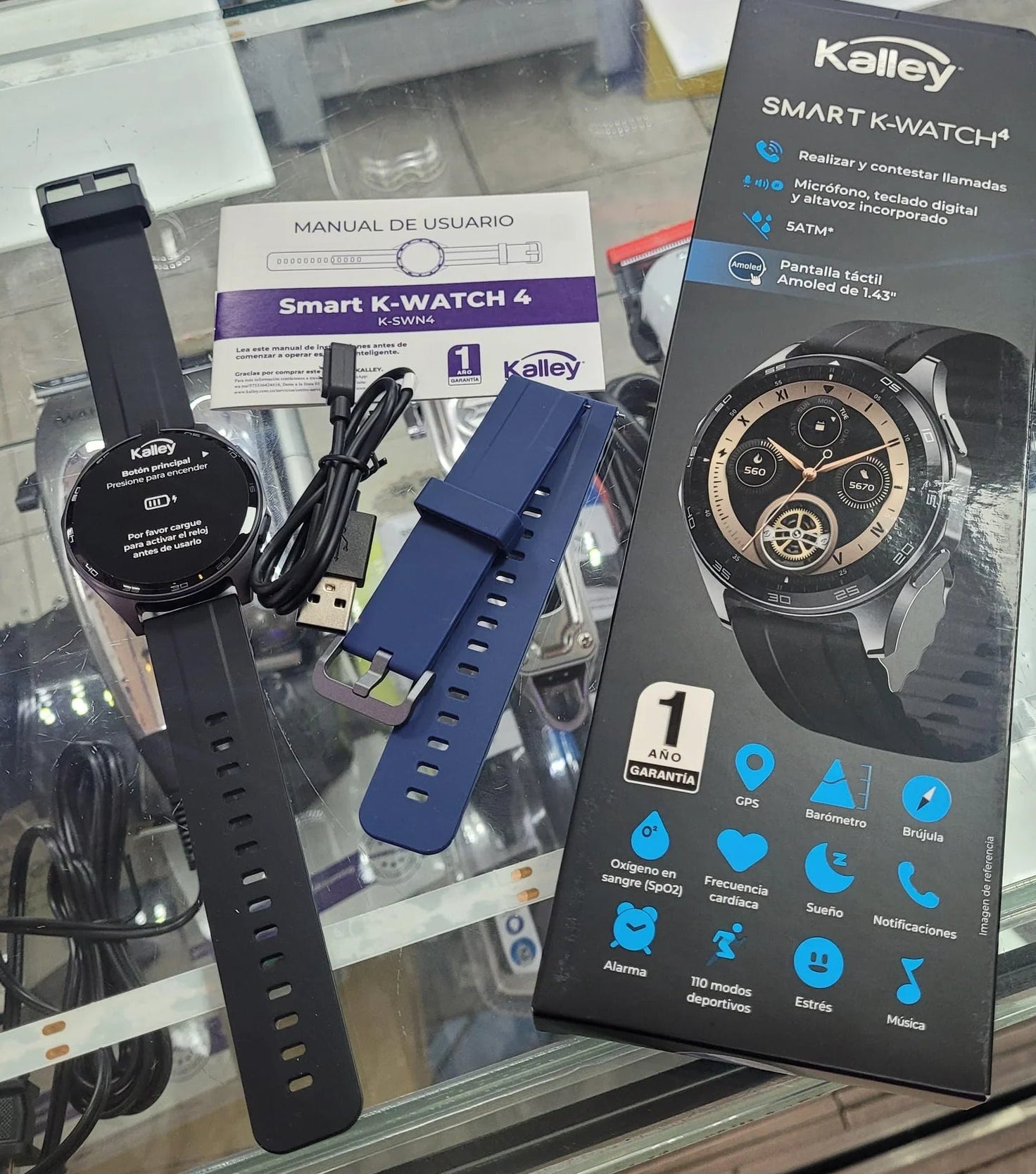 Reloj Kalley Smart K-watch 4 Negro