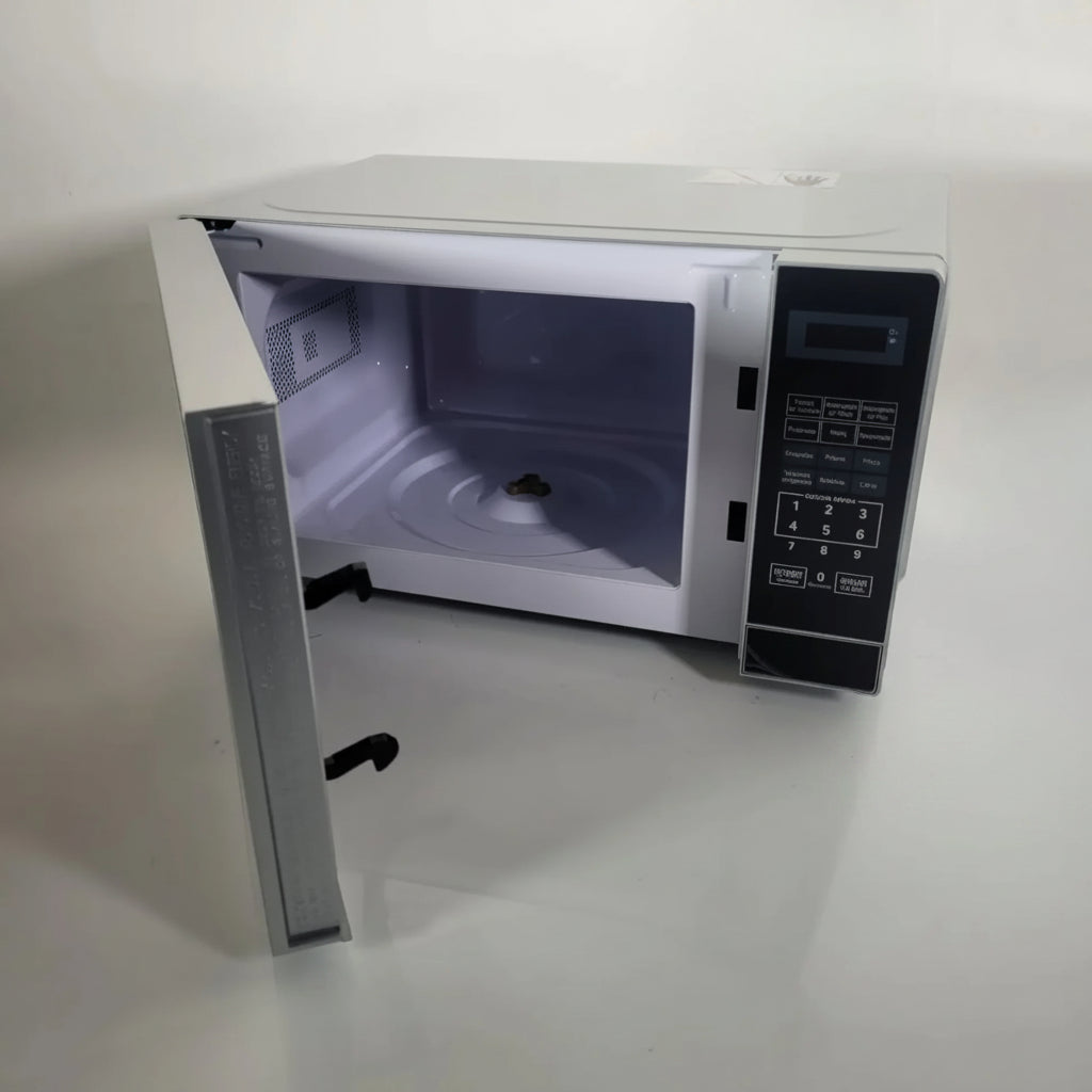 Microondas Kalley Negro Borde Plata 20 Litros