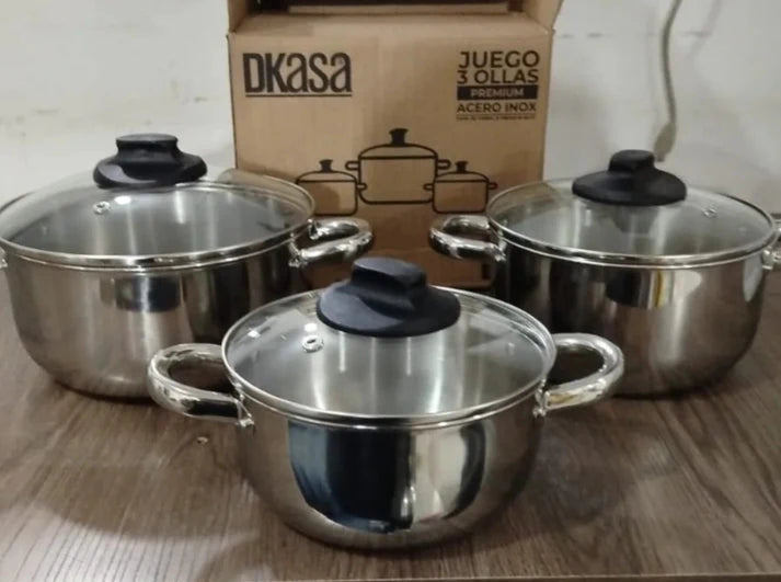 Juego de Ollas 6 Piezas Dkasa