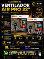 Ventilador Samurai Pared Industrial 22"