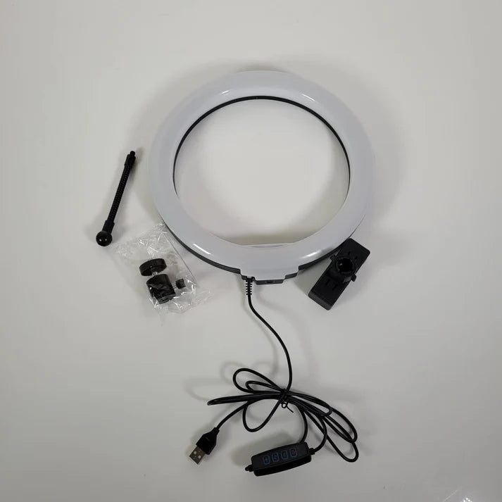 ARO DE LUZ 33CM CON TRIPODE