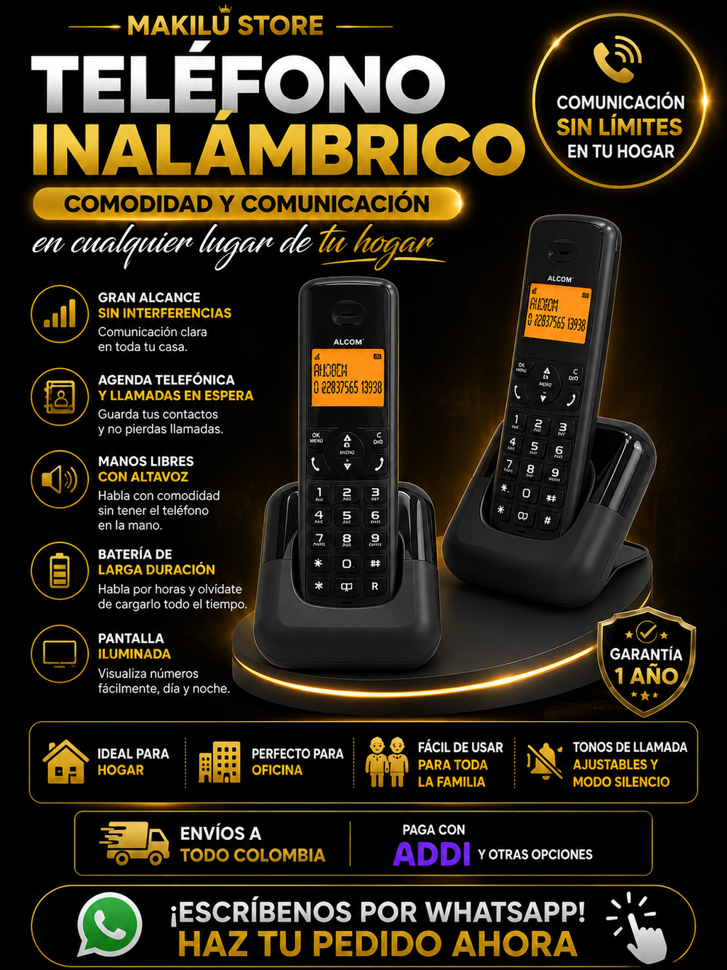 Telefono Alcatel Duo D620