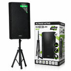 Cabina Maxlin De 15 Pulgadas 1440 W Con Trípode, Micrófono Y Control