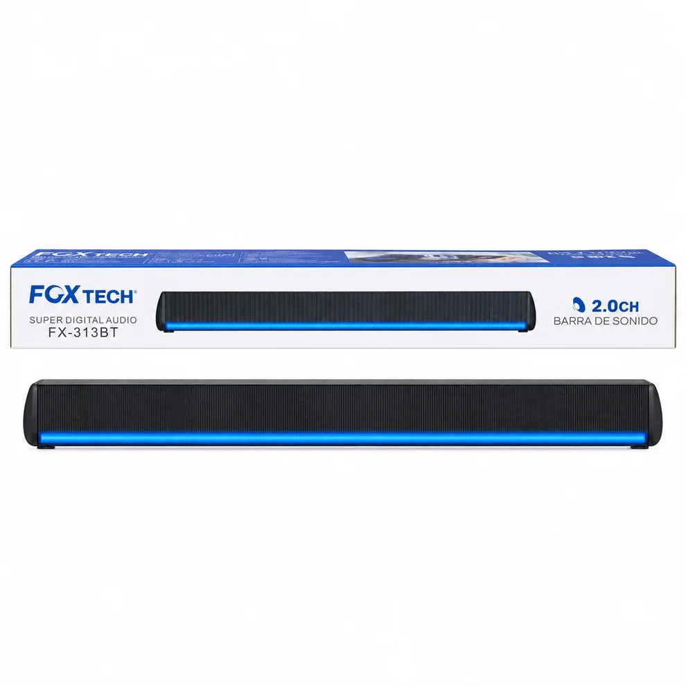 Barra De Sonido Fox Tech FX313BT 2.1 Con Subwoofer De 80 W