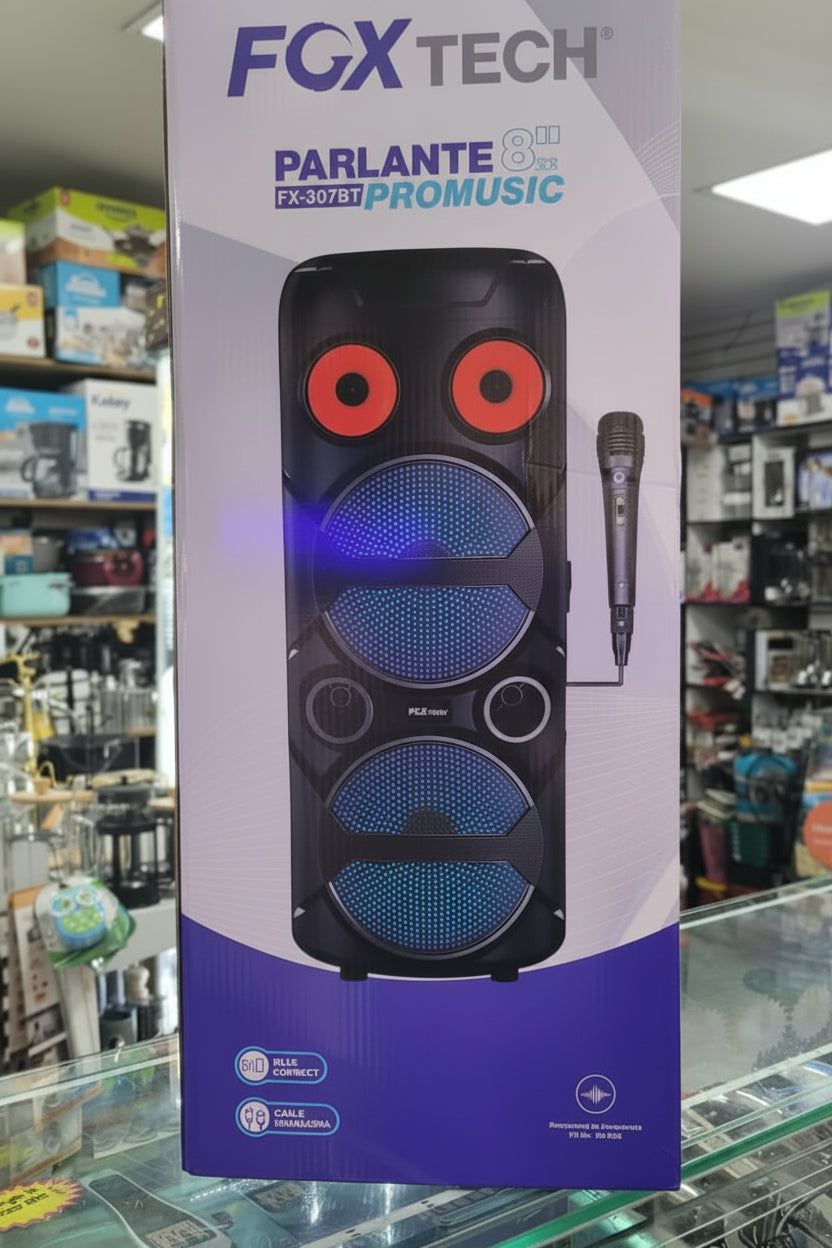 Parlante Torre 2x8" Fox Tech Generico