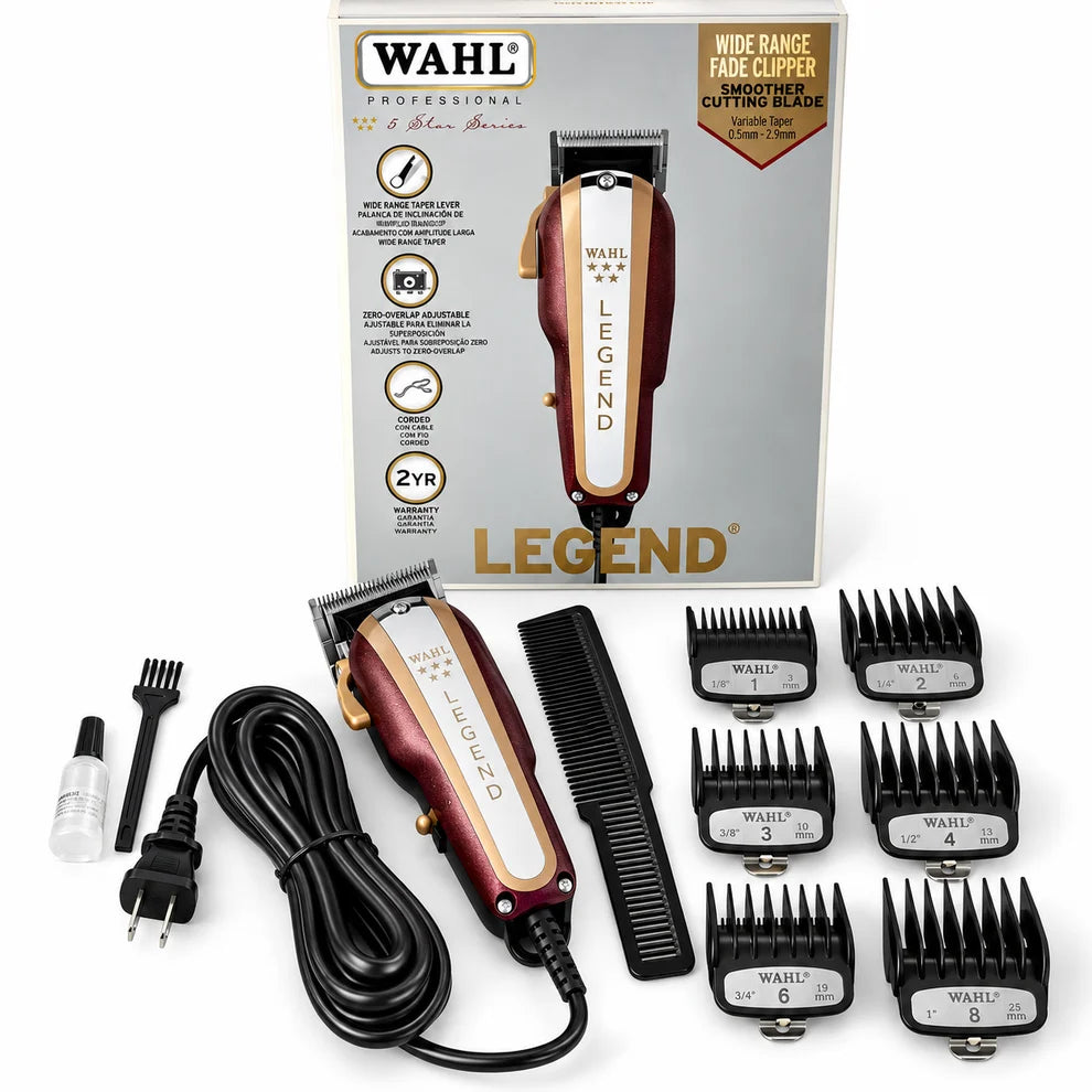 Máquina De Motilar Profesional Wahl Legend V9000 Con Guías
