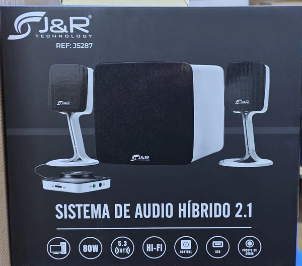 Sistema De Sonido J&r 2.1 - Ref 5287