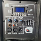 Cabina De Sonido Doble Maxlin De 15 Pulgadas Con Luces LED