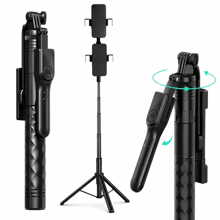 Trípode Selfie K28P de 175 cm con Soporte Doble