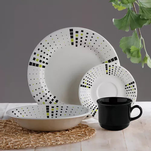 Vajilla Corona Lunares Y Rayas