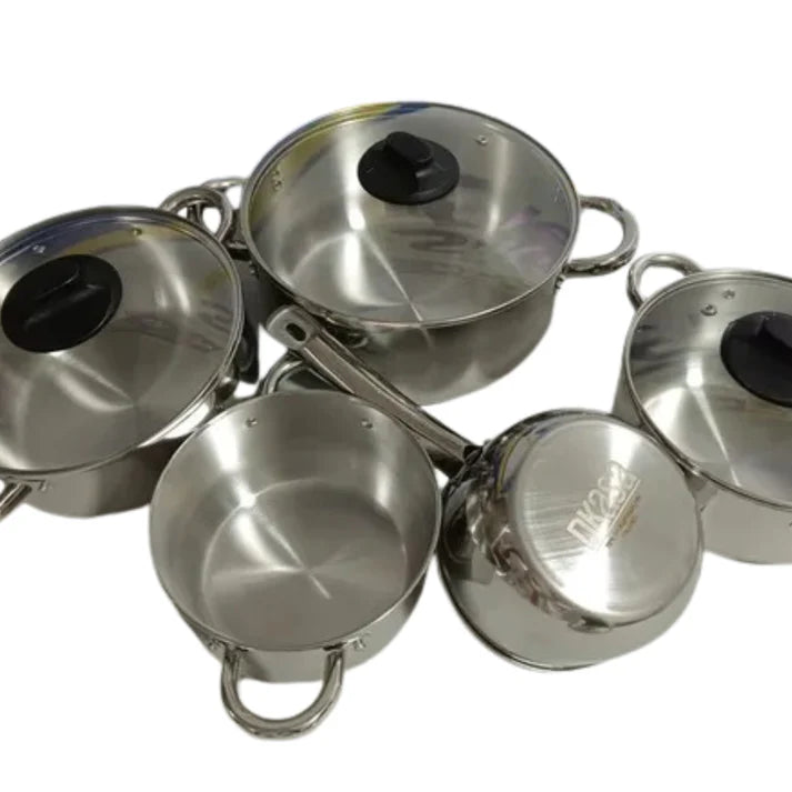 Juego De Ollas Dkasa Acero 10 Piezas
