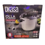 Olla A Presión Dkasa Cierre Hermético 8L