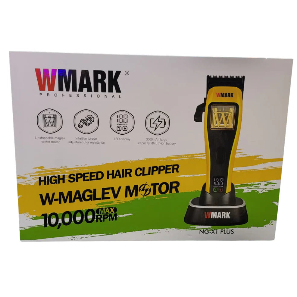 Maquina De Motilar Wmark X1 Plus - Con 3 Tapas Amarilla