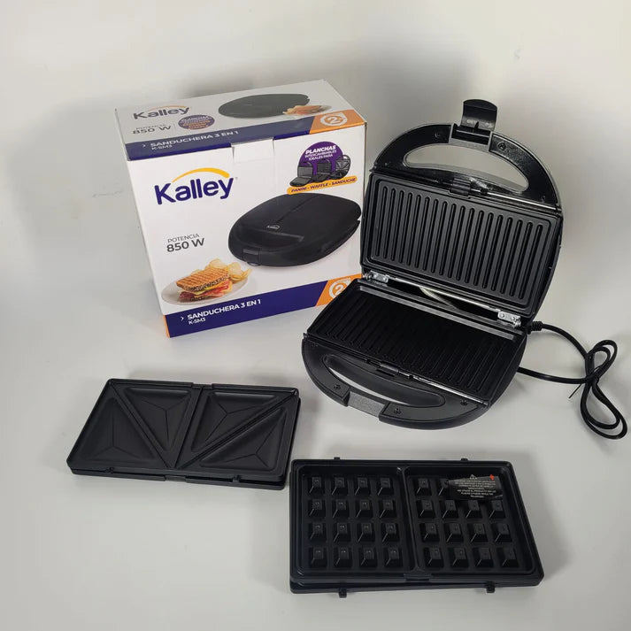 Sanduchera Kalley 3 En 1