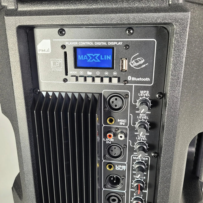 CABINA DE SONIDO MAXLIN 12" CUADRADA - MACHETE 1.220W