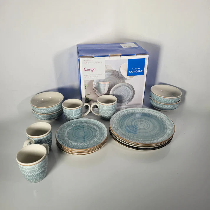 Vajilla Corona Congo Azul
