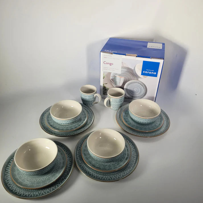 Vajilla Corona Congo Azul