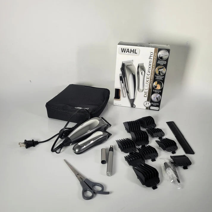 Maquina De Motilar Combo Wahl Deluxe 21 Piezas
