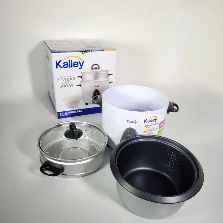 Arrocera Kalley 7 Tazas Blanca