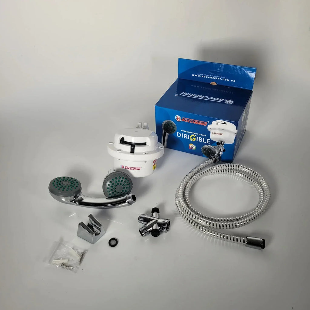 Ducha Regadera Y Manguera 220v Blanca