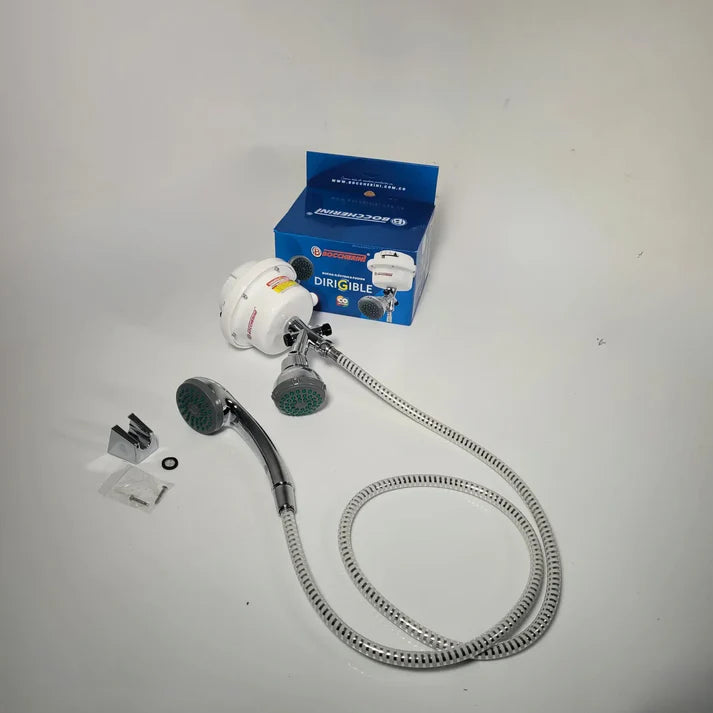 Ducha Regadera Y Manguera 220v Blanca