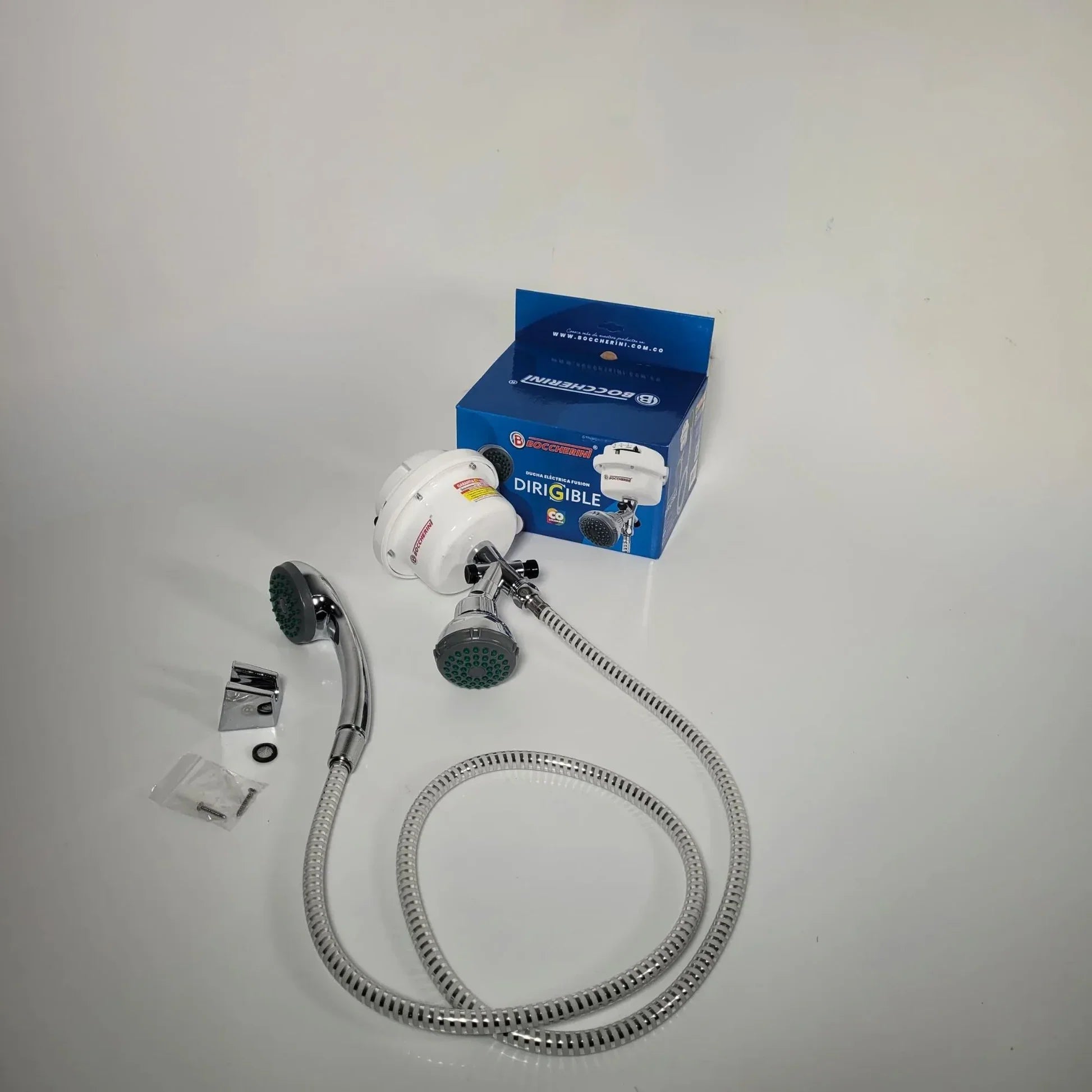 Ducha Regadera Y Manguera 220v Blanca
