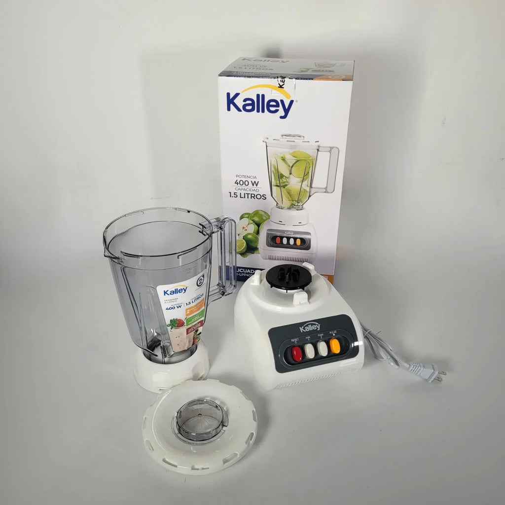 Licuadora Kalley 400w 1.5 Litros Vaso Acrílico