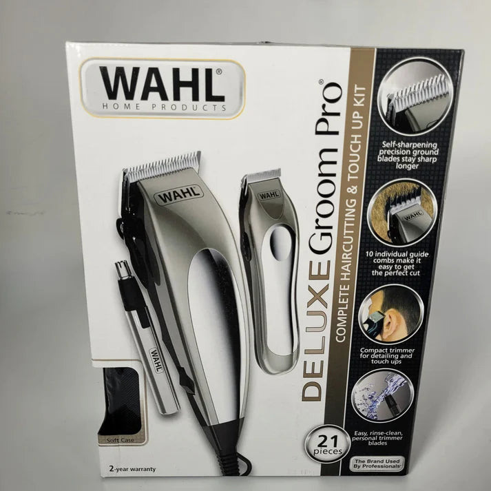 Maquina De Motilar Combo Wahl Deluxe 21 Piezas