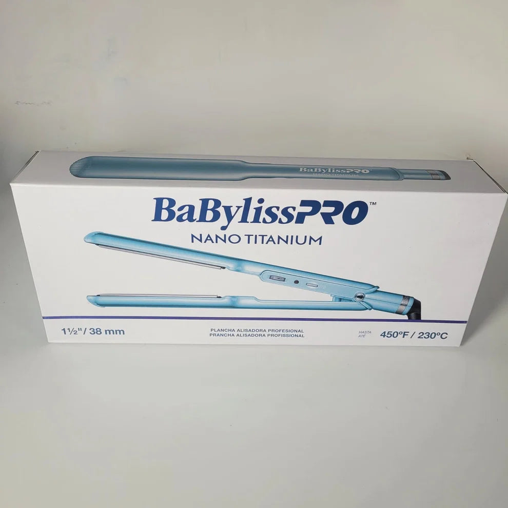 Plancha BaBylissPRO 9559 Nano Titanium de 1½ Pulgadas Con Perilla Placa ancha