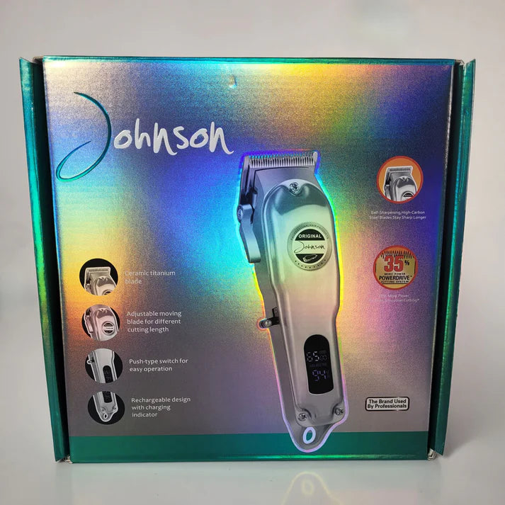 Maquina De Motilar Johnson Plateada Jh118