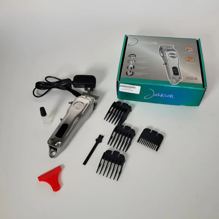 Maquina De Motilar Johnson Plateada Jh118