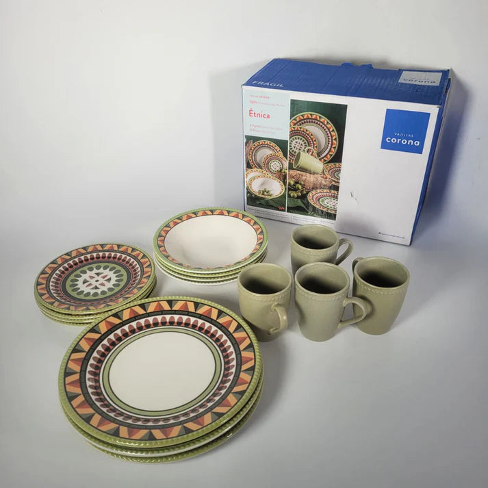 Vajilla Corona Etnica