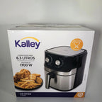 Freidora De Aire Kalley K-MAF6 De 6.3 Litros 1700 W Negra