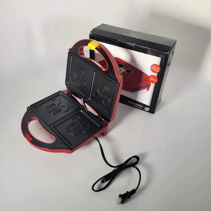 Sanduchera Kalley Mickey Mouse Roja