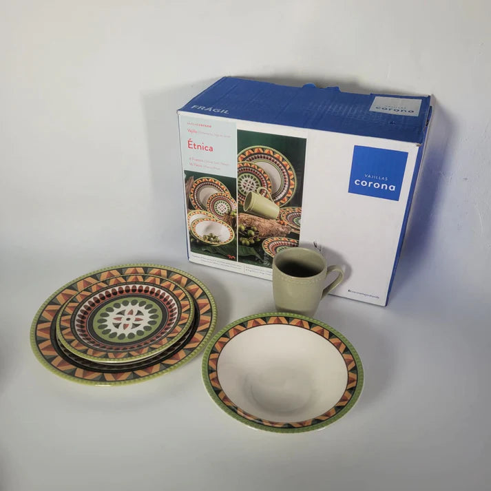 Vajilla Corona Etnica