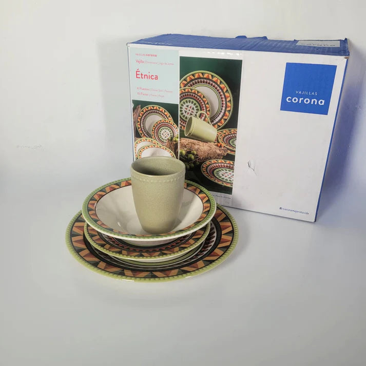 Vajilla Corona Etnica