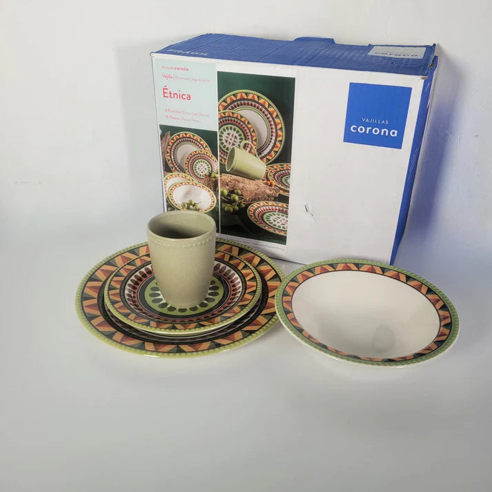 Vajilla Corona Etnica