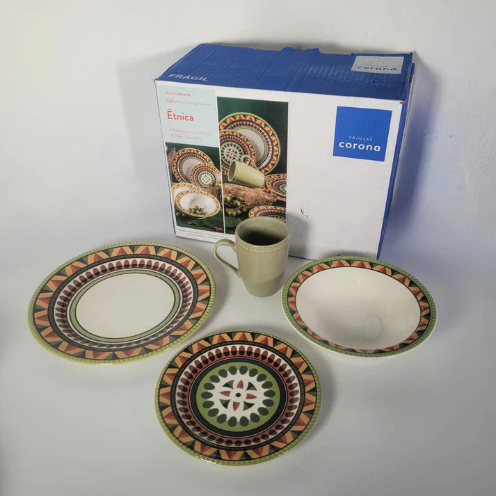 Vajilla Corona Etnica