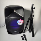 Cabina Activa Maxlin MX15E 15 Pulgadas LED Con Trípode Y Micrófono