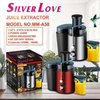 Extractor De Jugos Silver MM-A58 De 1.500 W Y 500 ml