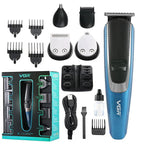 Kit De Afeitado VGR V-172 8 En 1 Recargable USB Para Cabello Y Barba