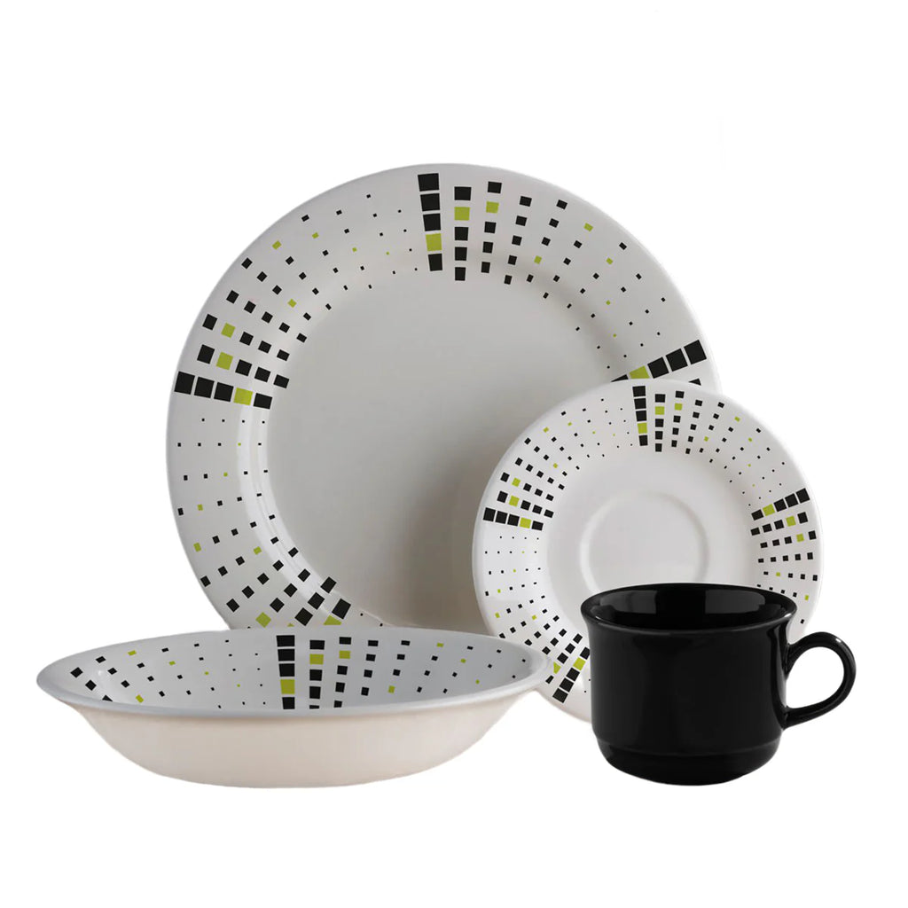 Vajilla Corona Lunares Y Rayas