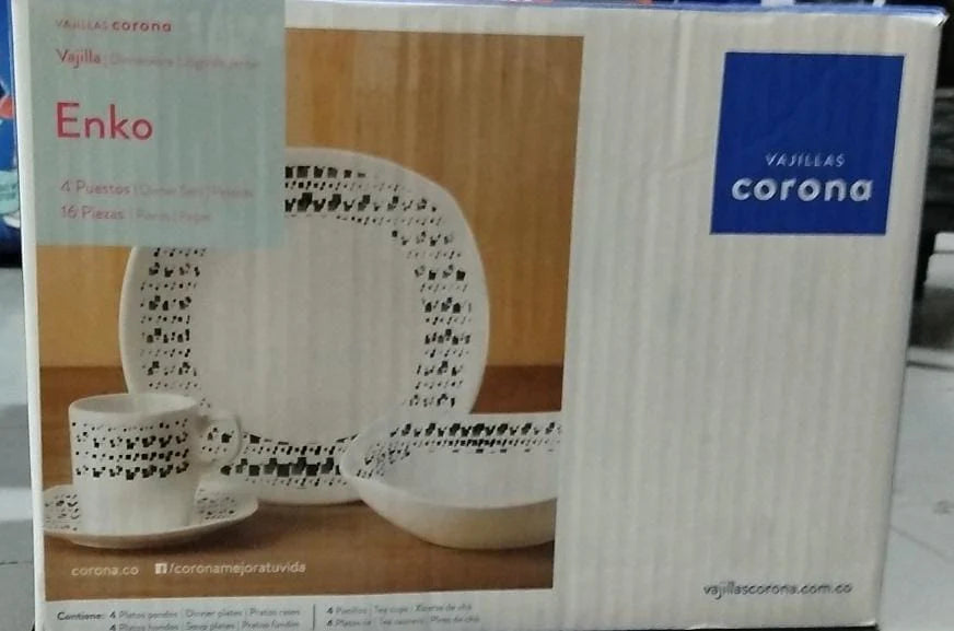 Vajilla Corona Enko 4/16