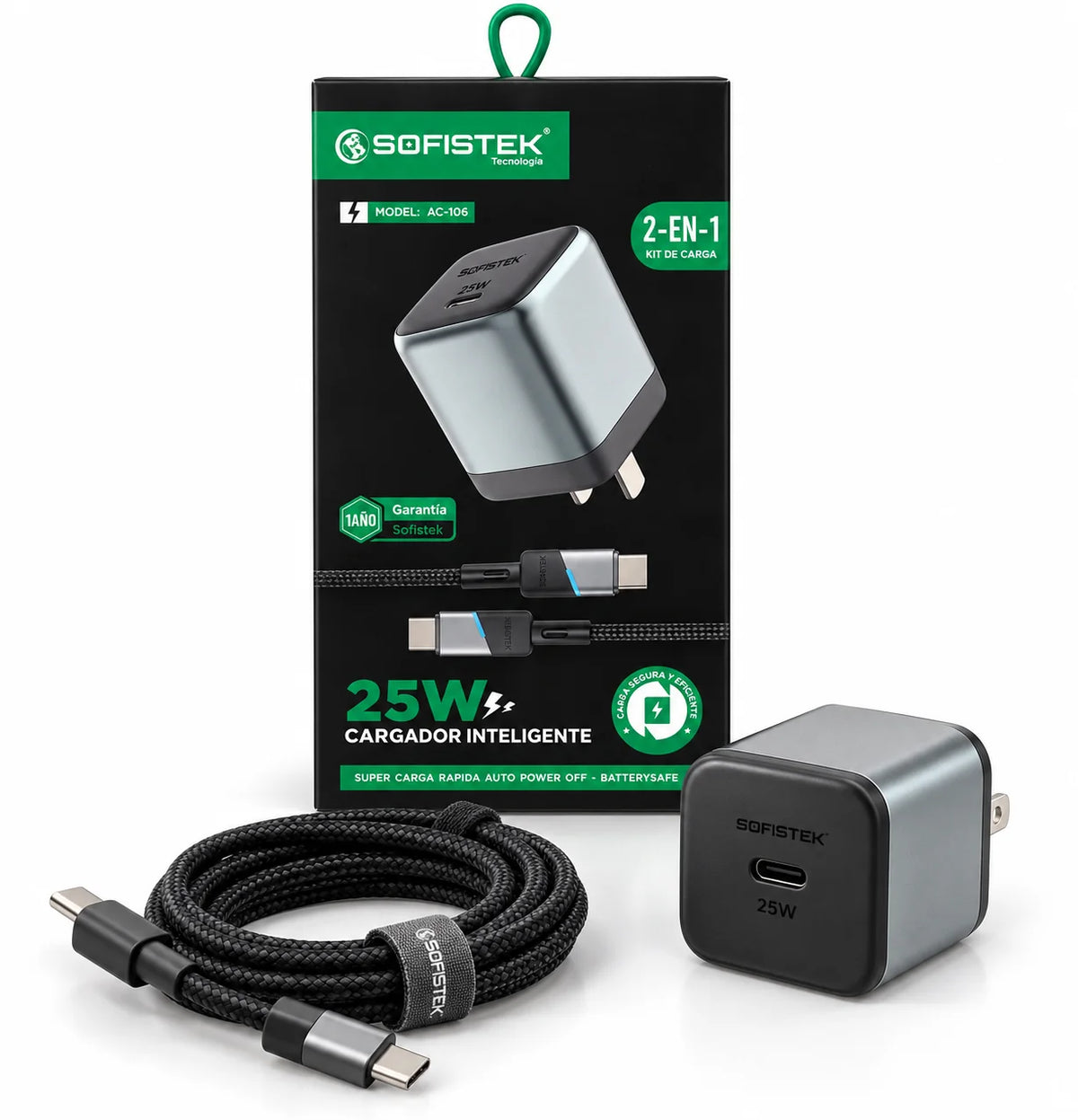 Cargador 2 En 1 - 25w Tipoc