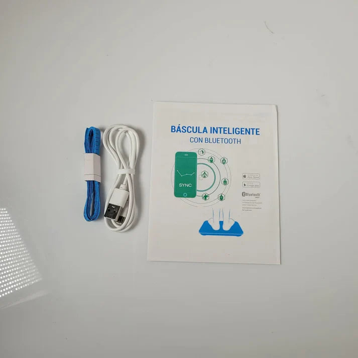 Bascula Con Aplicación Recargable Y Cinta Métrica