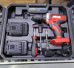 Taladro Inalámbrico Kalley K-SH18TIB2 18 V Con 2 Baterías Y Kit De Herramientas