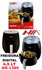 Freidora De Aire NIA AN-1389 Digital De 4,5 Litros
